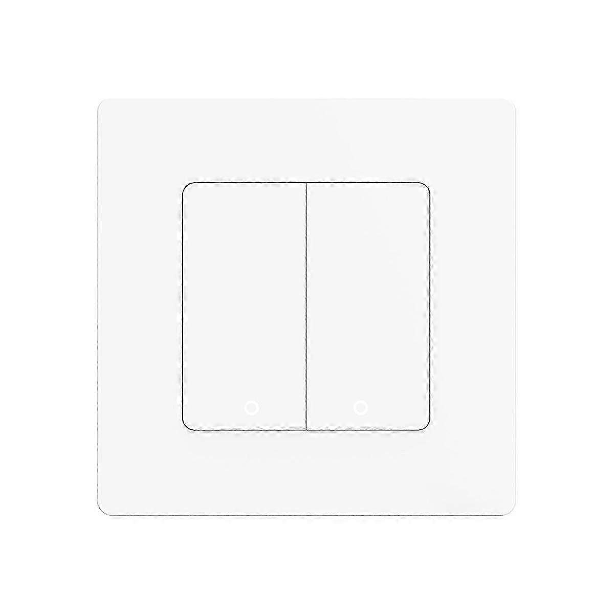 Tuya WLAN Smart Light Switch 2-Gang Dimmer Life APP Telecomando Funziona con Alexa Goog