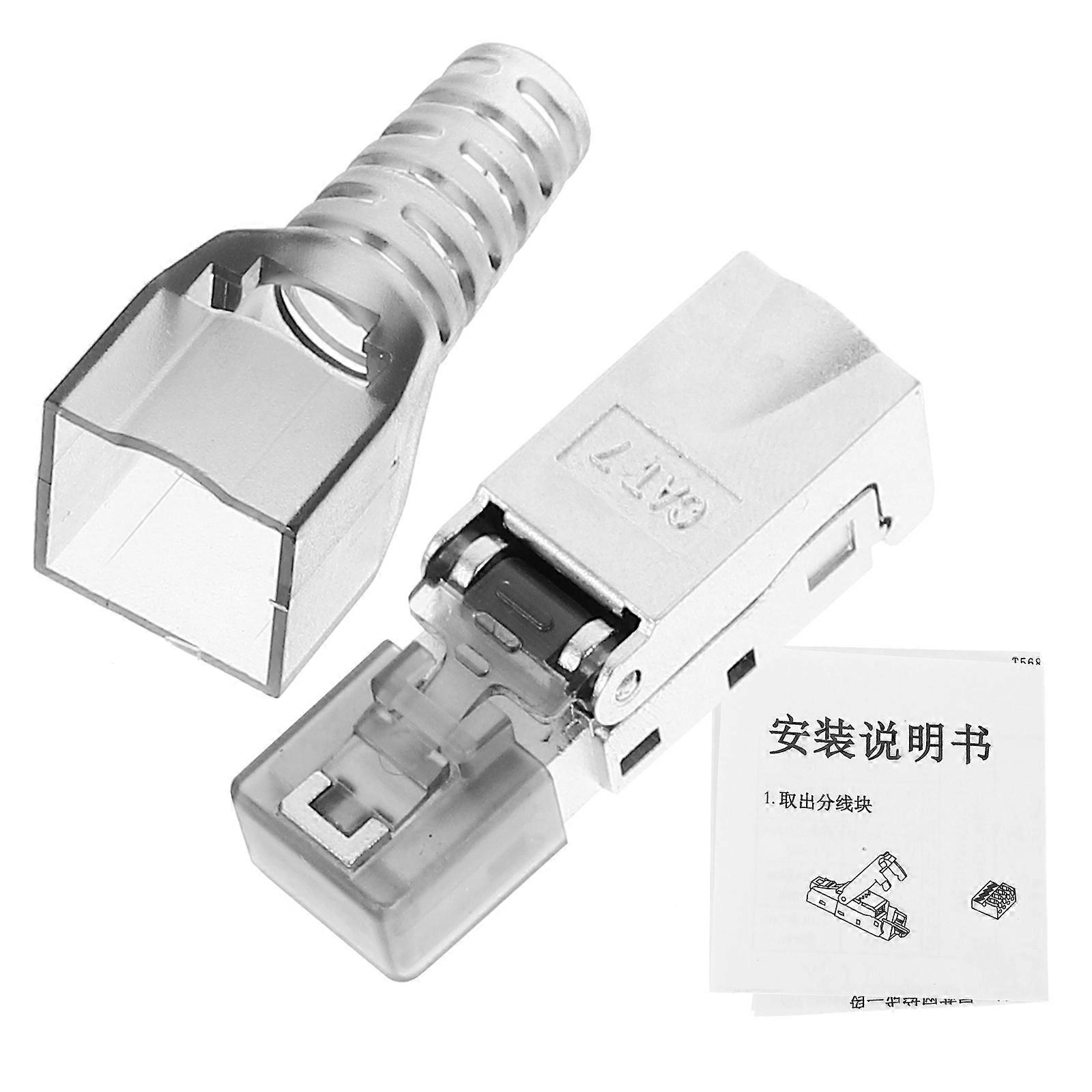 Shielded Connector Plugs with GoldPlated Copper for Network Cable Modular Design Easy Installation Cat 7