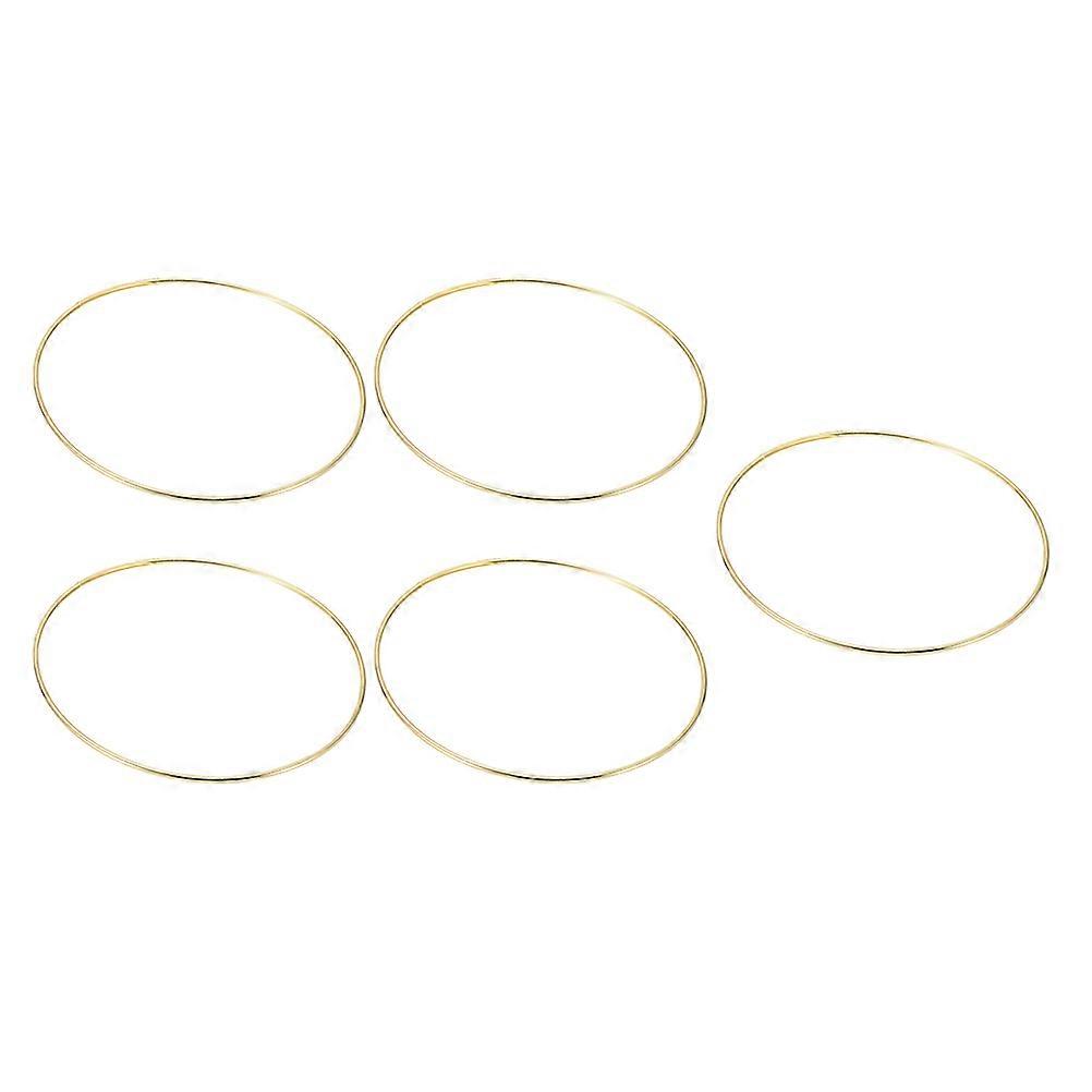 Iron DIY Ring 1 Set 5Pcs Dream Catcher Circles 25x25CM Crafted With Material For Adults