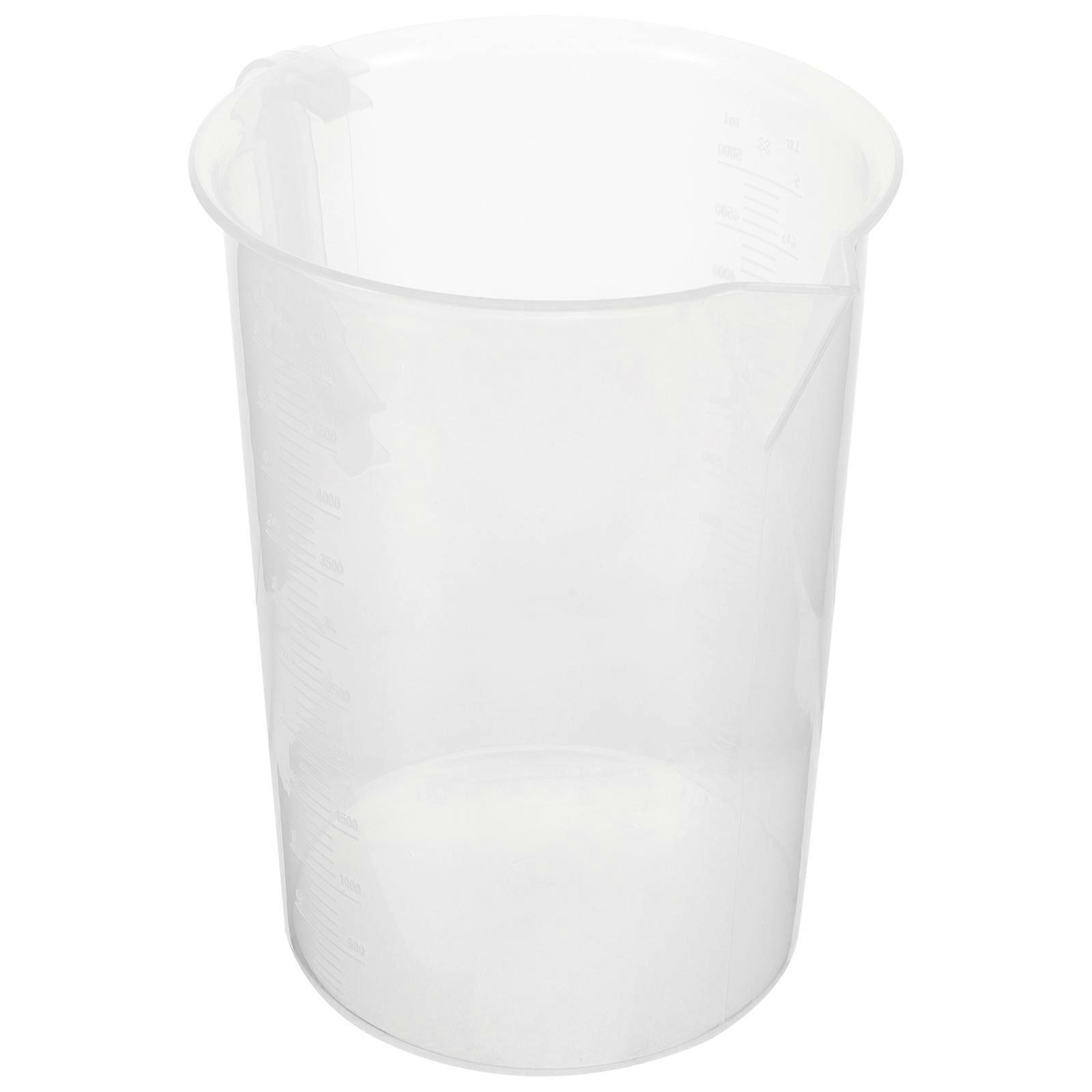 Transparent Plastic Measuring Cup for Home Use Large Capacity and Comfortable AntiScald Handle 0.5 liters