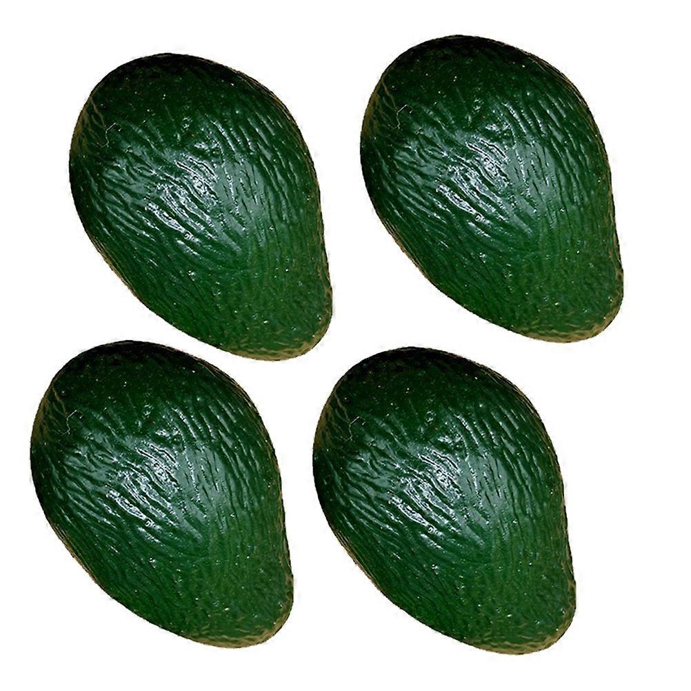 4pcs Artificial Avocados Models for Decoration Plastic Fruits Compact Lightweight