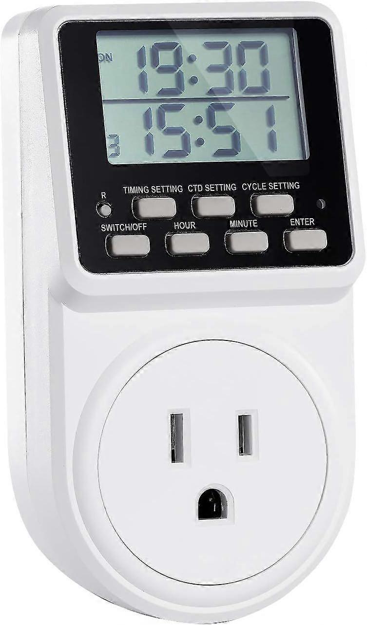 2025 Newest Digital Infinite Repeat Cycle Interval Timer Plug for Power Outlet