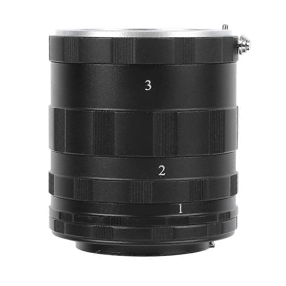 Aluminium Alloy Black SLR Camera Macro Lens Ring Close Up Shooting Extension Adapter for Nikon AI Mount Cameras