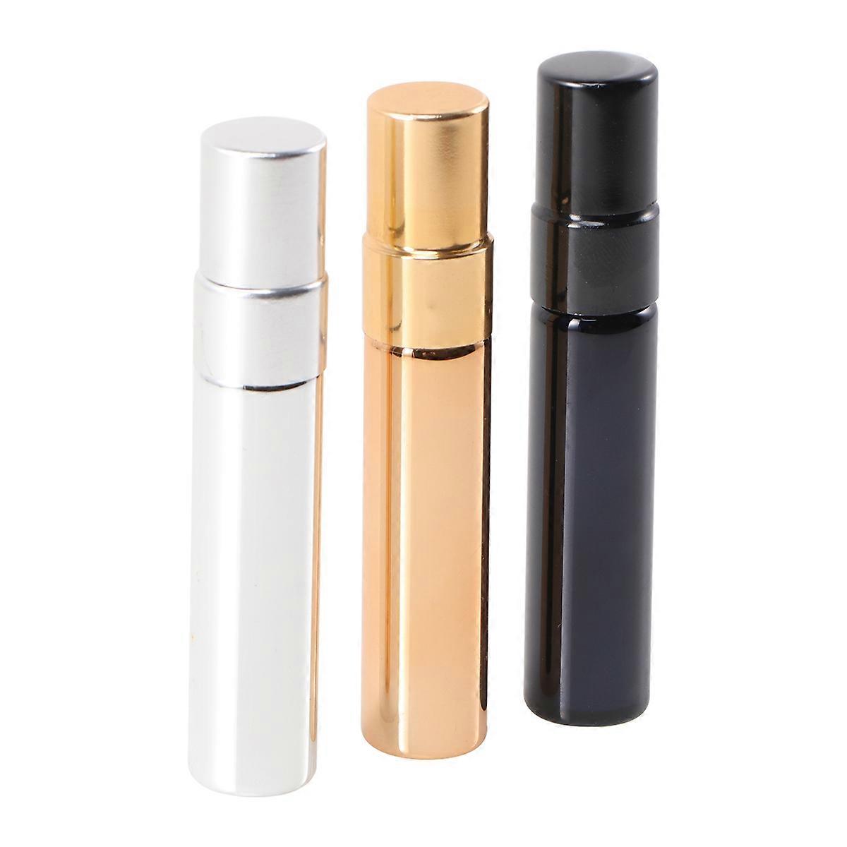 6Pcs Glass Small Spray Bottles Assorted Color Refills For Gym Travel Use Durable Half Cover Atomizer Containers