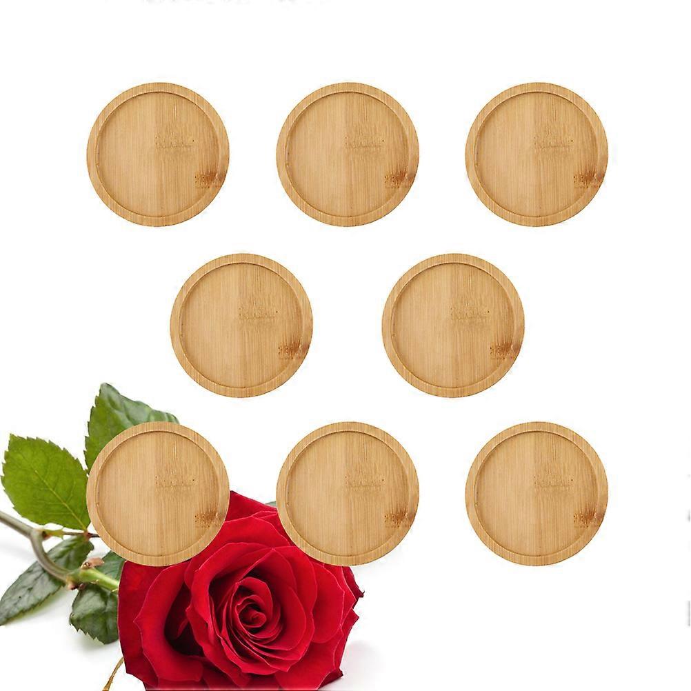 8pcs Plant Tray Round Flower Pot Saucer For Use Durable Lightweight With Raised Edge To Prevent Water Spillage