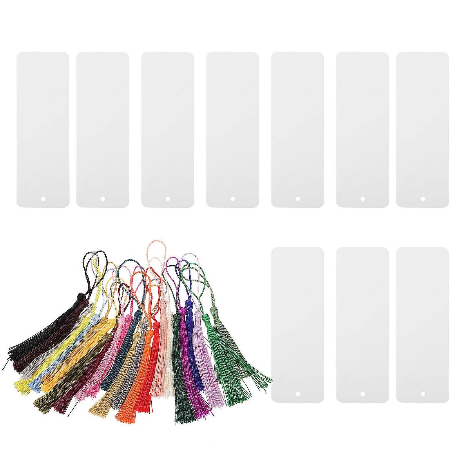 24pcs Bookmark Blank Book Mark Paper Your Blank Bookmarks Crafting Supplies Crafts Tags White