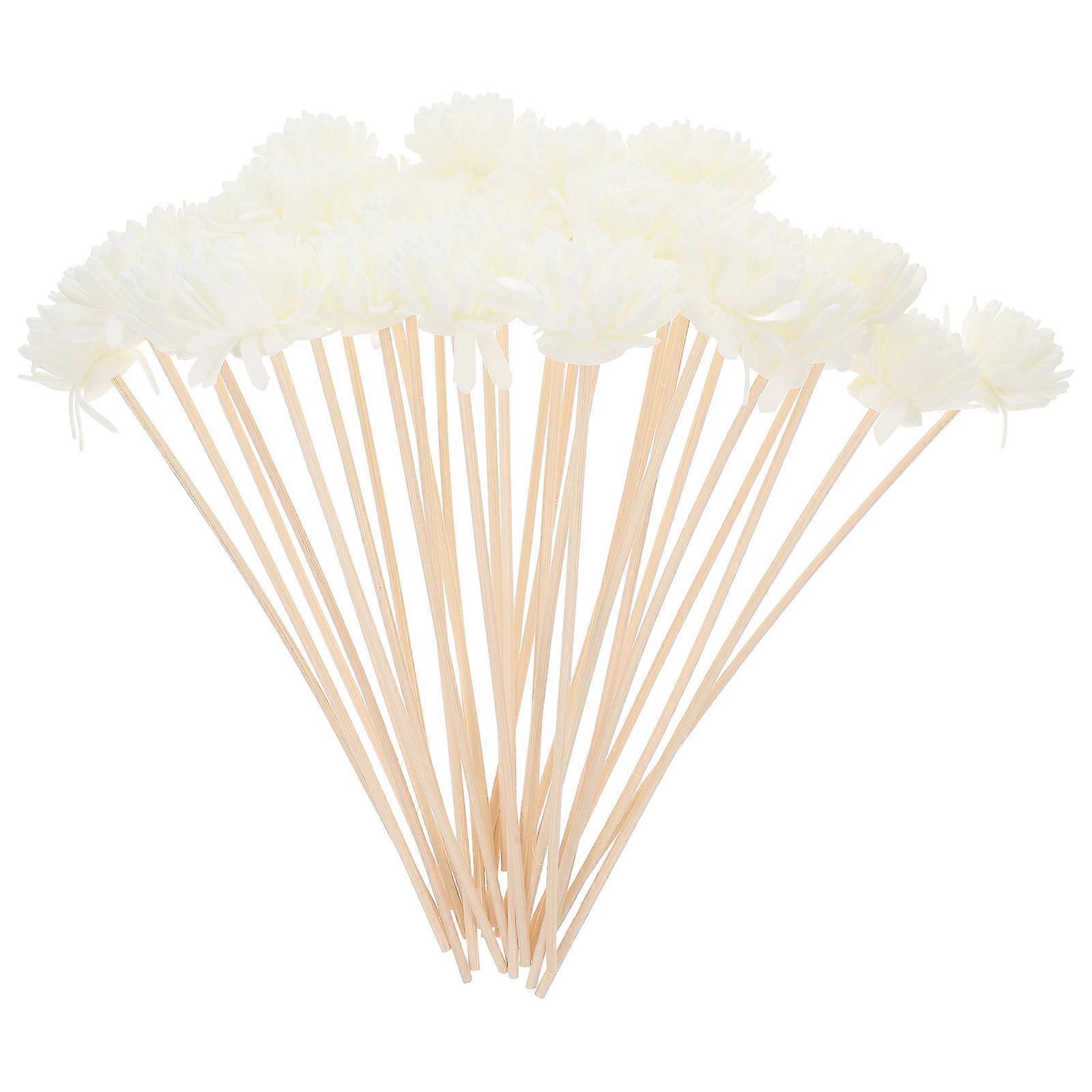 Replacement Diffuser Sticks 30Pcs Natural Fragrance Aroma Oil Diffuser For Home Use Table Decoration Beige Color Water Absorption