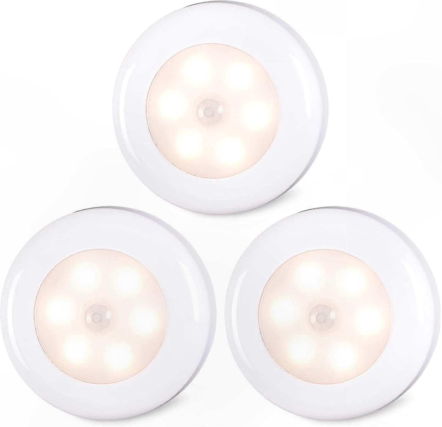 Indoor Motion Sensor Lighting, Warm White, 3-Pack