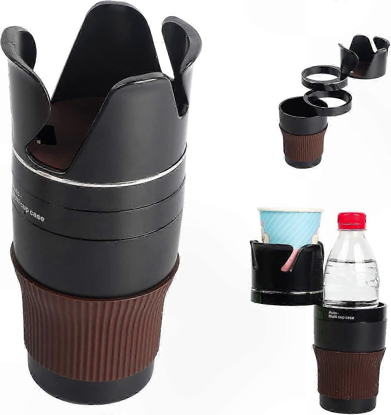 Adattatore portabicchieri doppio rotante 360 per veicoli - Espansore regolabile per tazze e bottiglie per auto con funzionalità Coaste