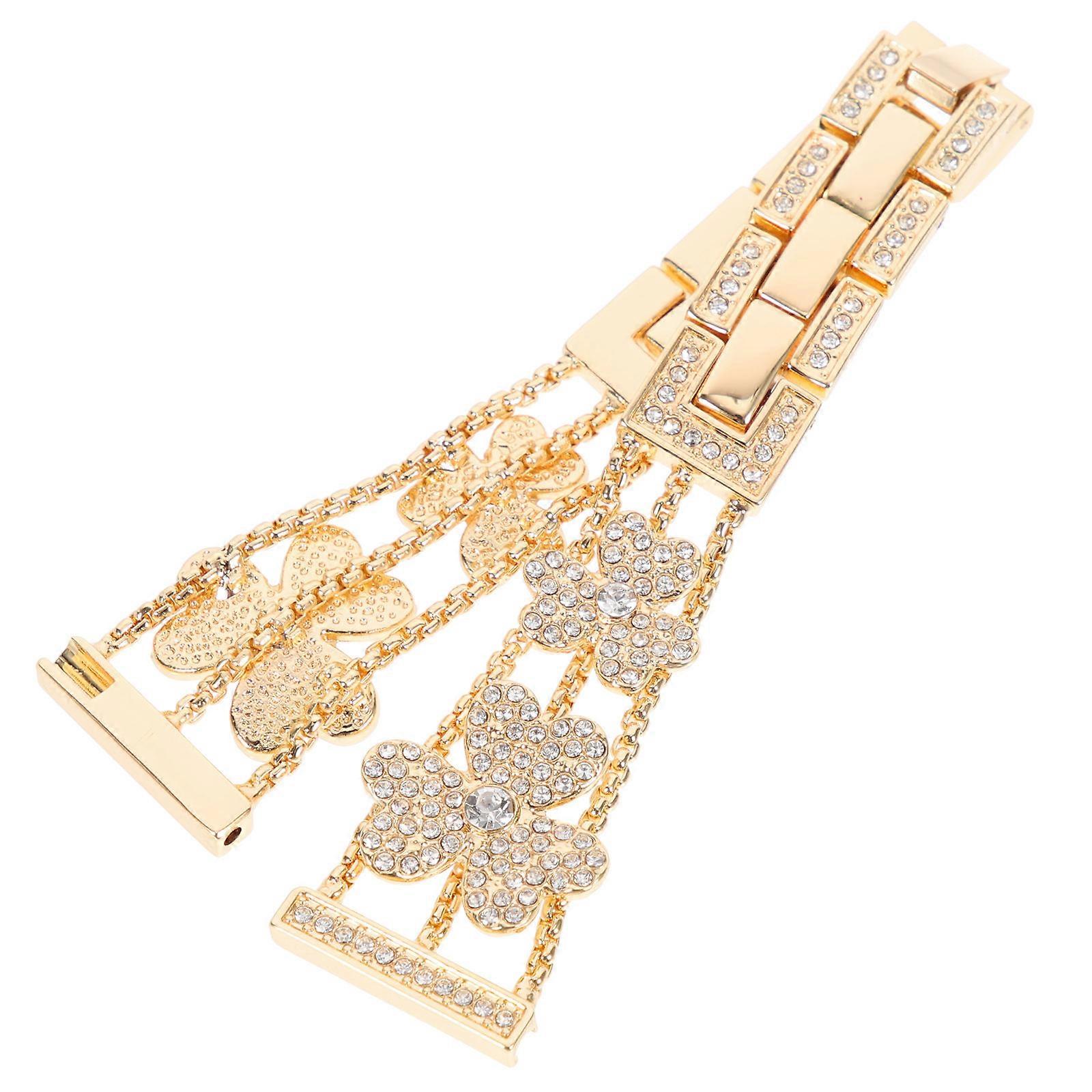 Shiny Glitter Watchband Decorative Strap for Watch Luck Band 1 Set