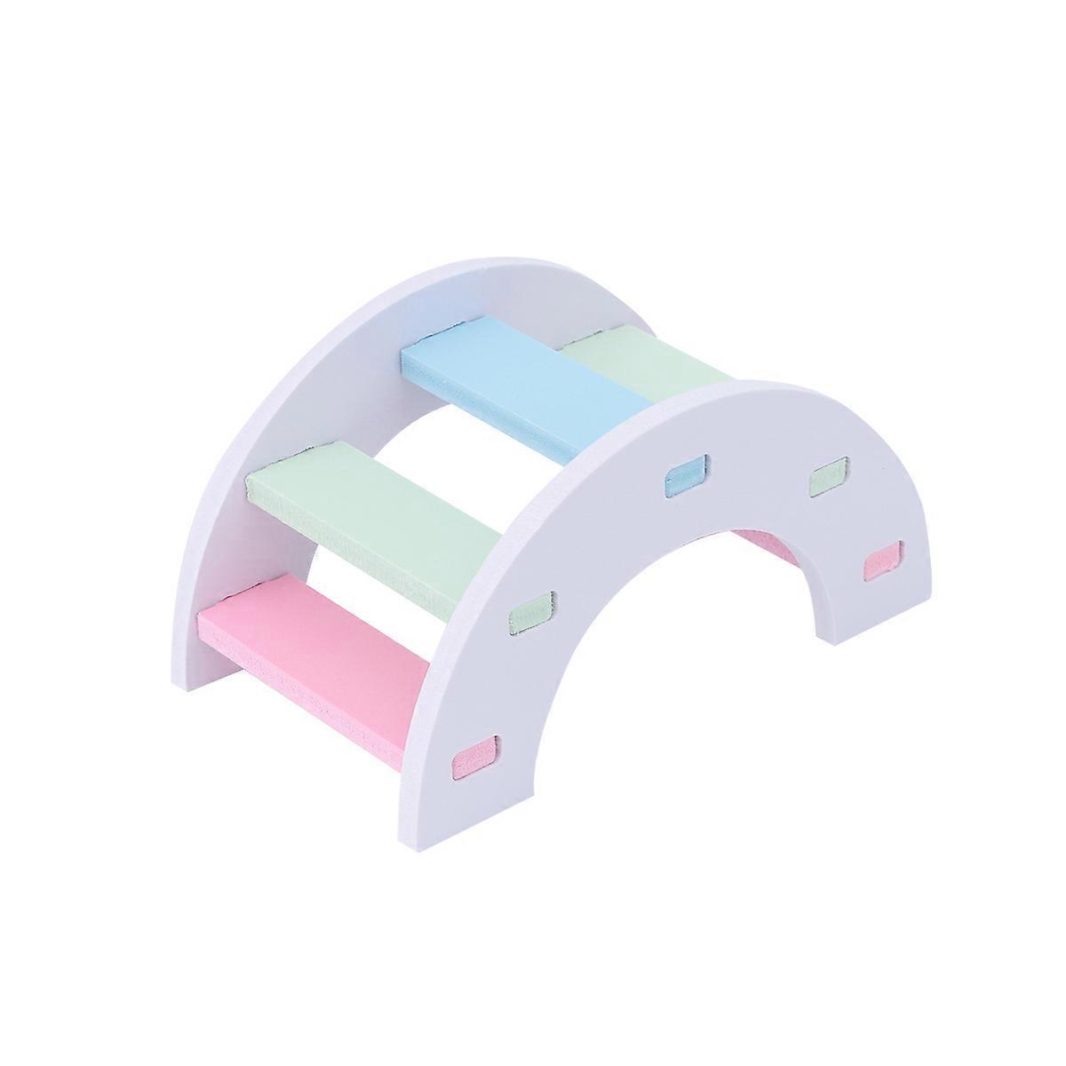 Hamster Ladder Rainbow Bridge for Small Animals   Fun Hanging Accessory to Alleviate Boredom and Engage Pets