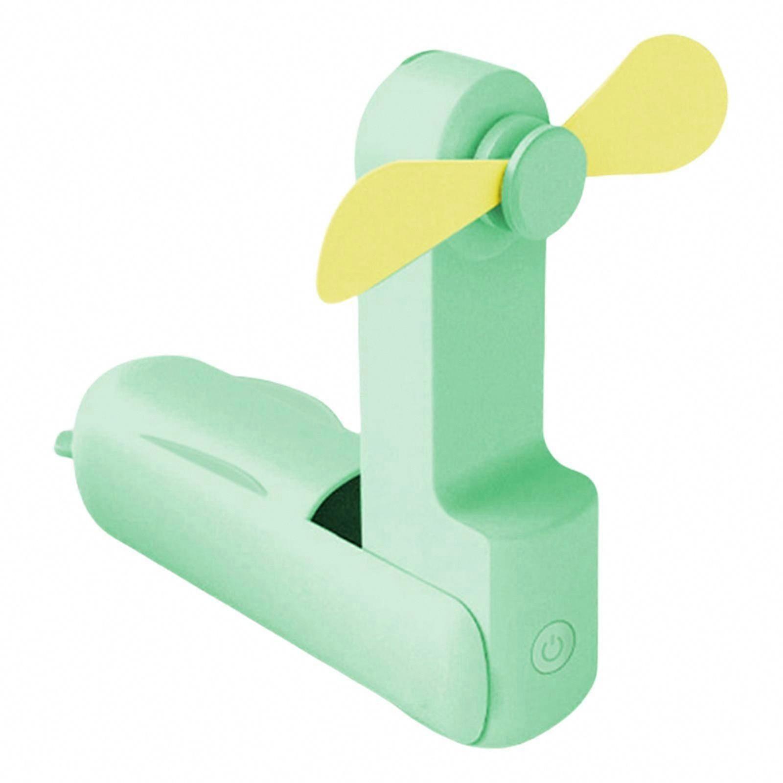 Quiet Handheld Miniature Fan with 3 Speeds Foldable USB Powered Desk Fan Cooling Device For Indoor Outdoor Use pinkk