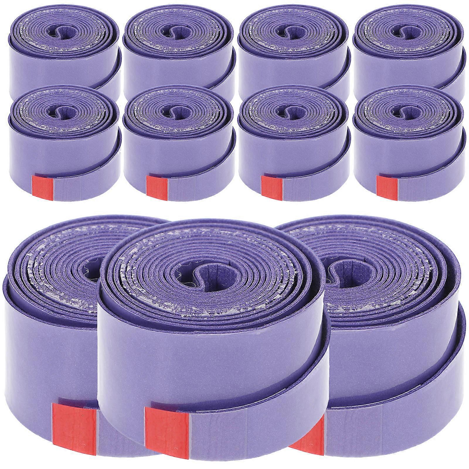 Badminton Racket Anti-Skid Tape 60Pcs Moisture Removal For Tennis Players 4x4CM With Purple Color