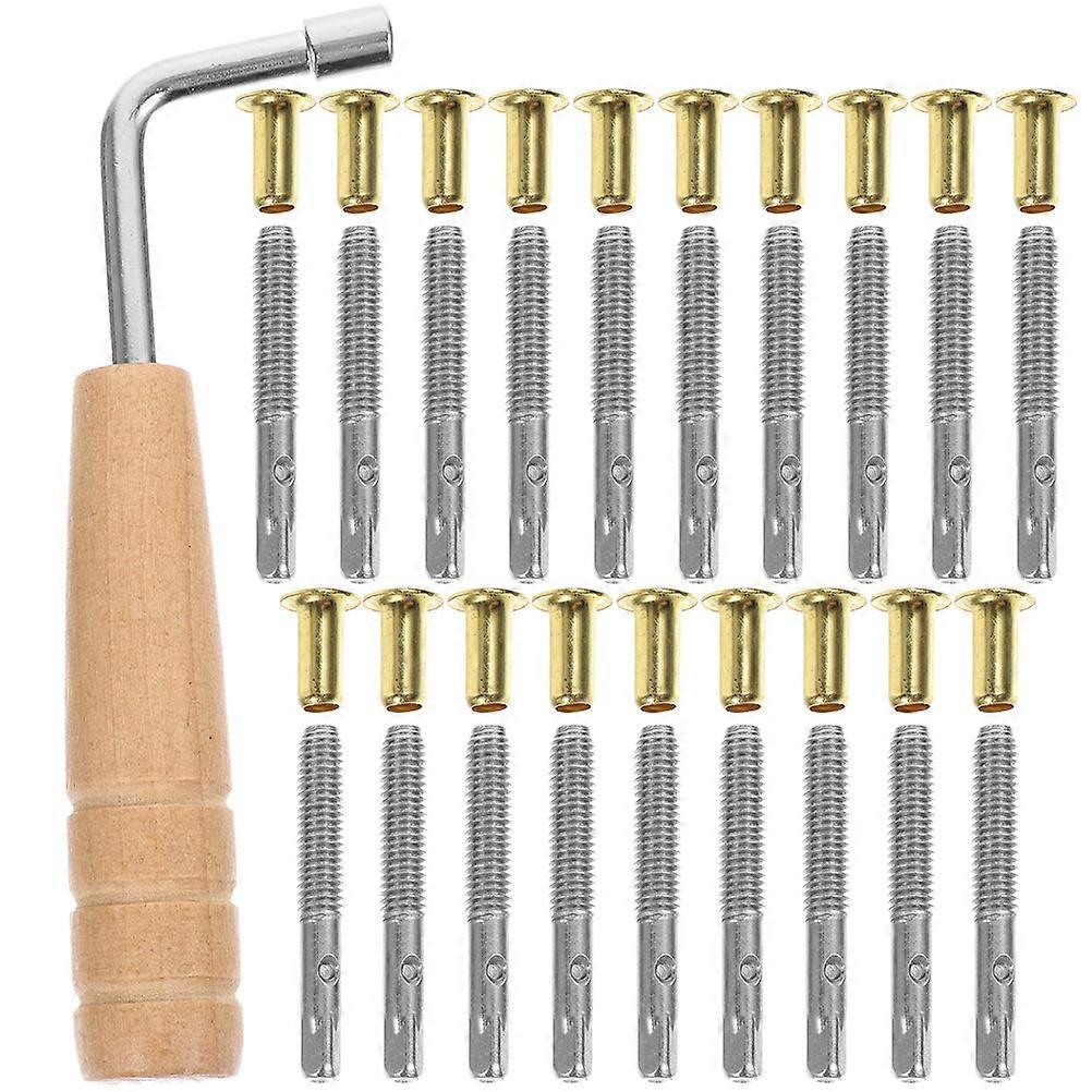 Lyre Harp Tuning Accessories Featuring Tuning Pins And Wrench Suitable For Harp Enthusiasts Assorted Color 1 Set