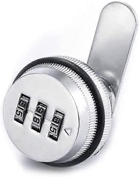 Combination Padlocks 3-Digit Combination for Lockers, School Locks, Silver, Rotating Cams