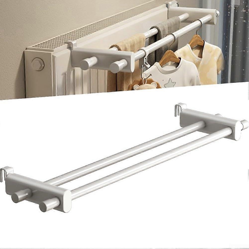 Clothes Airer on Radiator Rack Hook Drying Rack for Towels, Bathrobes