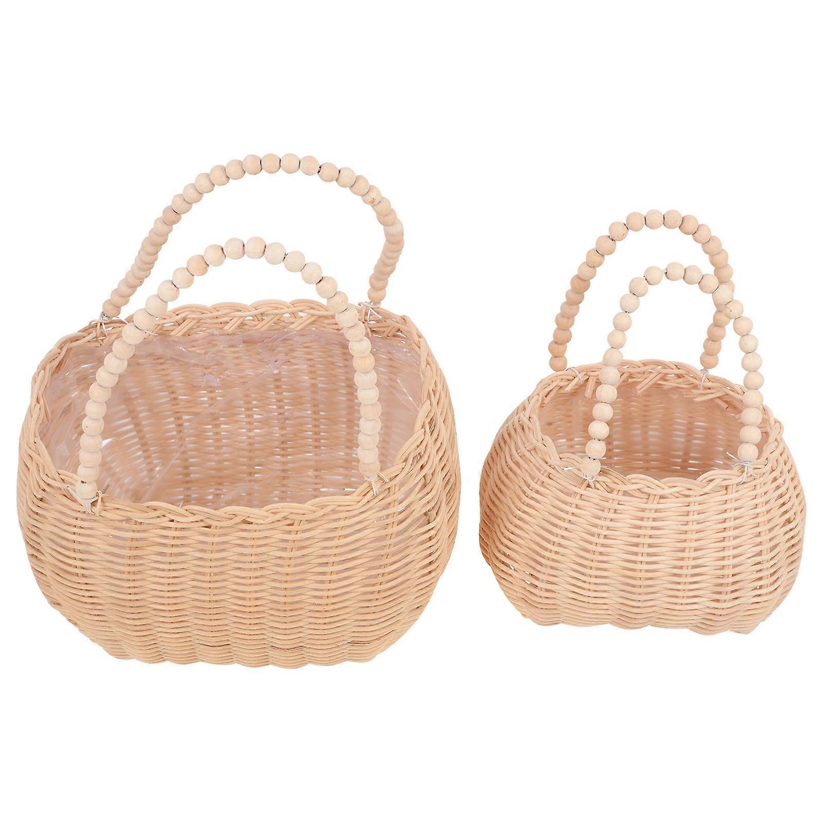 Farmhouse , Sturdy Flower Baskets, Adds Natural Touch to Your Space