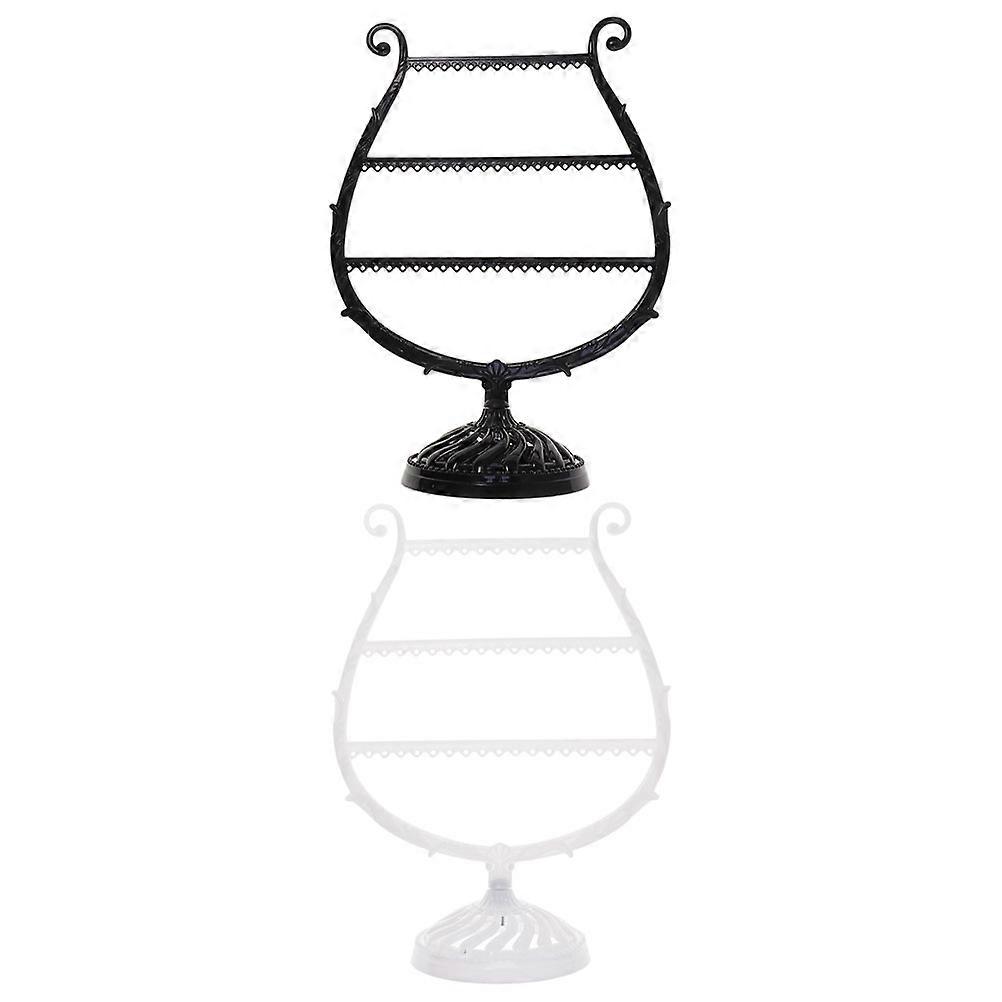 Practical Earring Rack, Harp Shaped Stand for Efficient Jewelry Display