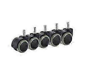 كرسي مكتب عجلات عجلات ، 5 عبوات ، تناسب كرسي ايكيا (10 مم × 22 مم) للخدمة الشاقة