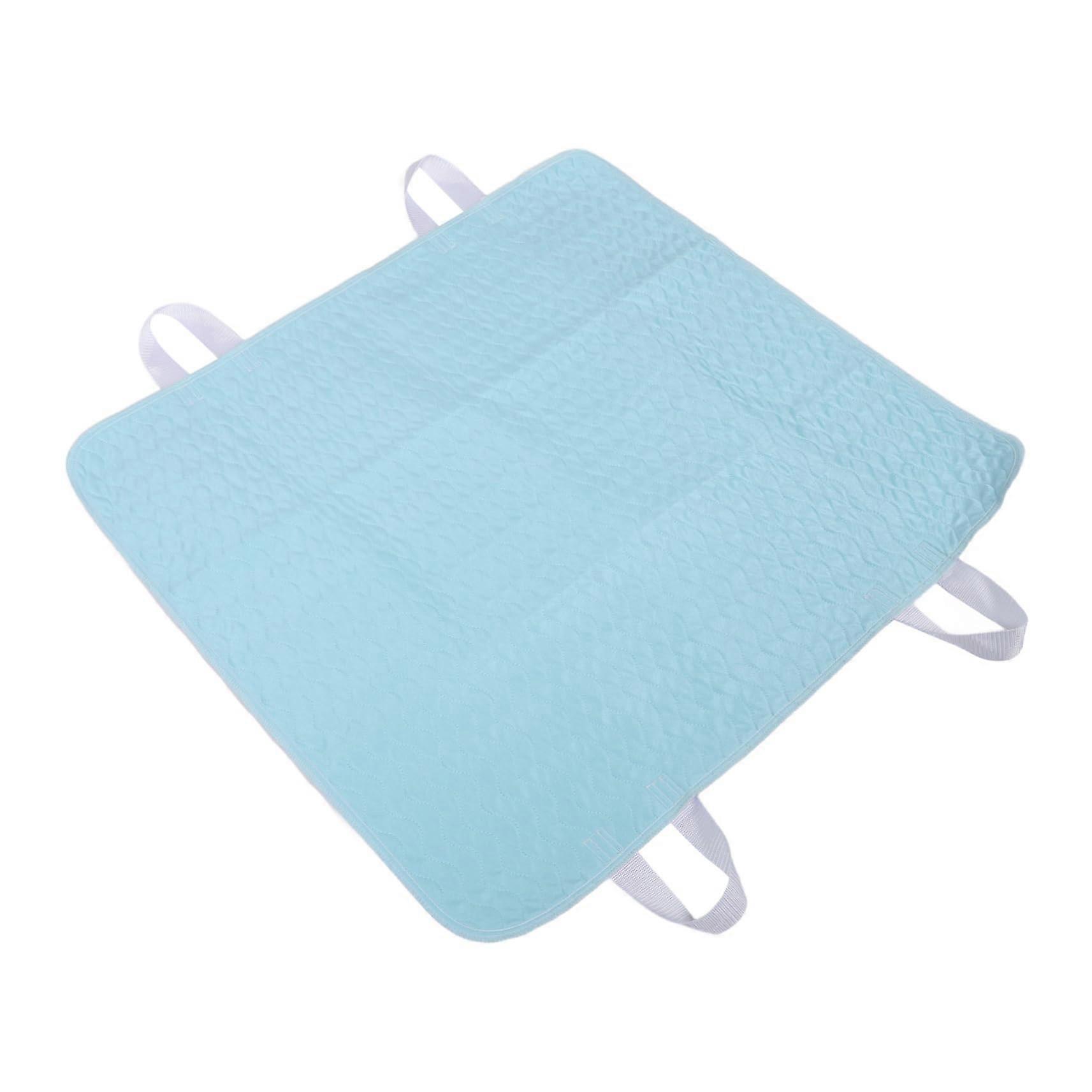 Leakproof bed cushion polyester sky blue