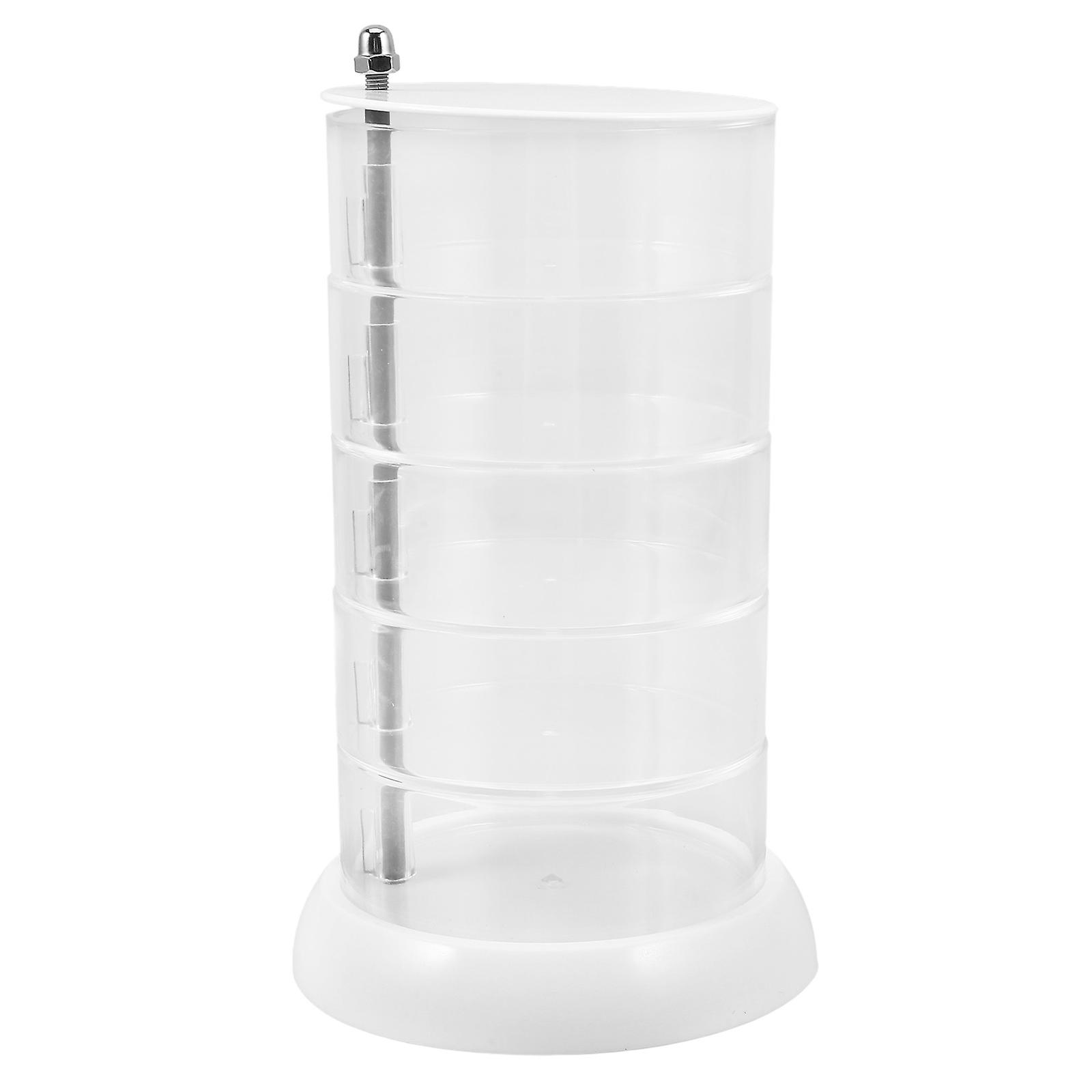 Rotating Clear Storage Organizer with Multi Functional Display Shelf for Figurines and Accessories – Space Saving Design for Easy Access and Clutter