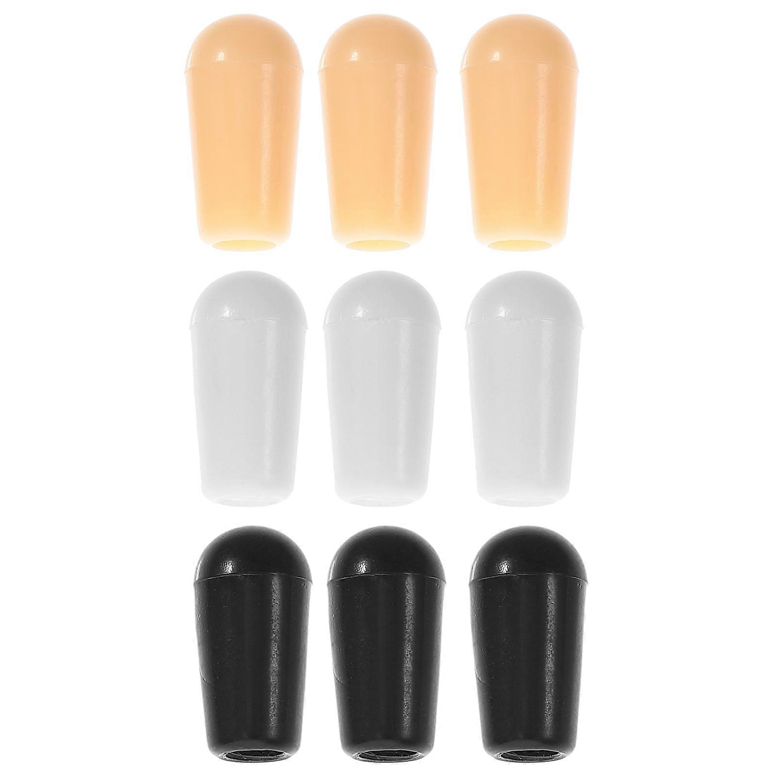 9pcs Guitar Toggle Knob Caps Replacement for Electric Guitar Lightweight, Easy Installation, Compatible with Standard Switches