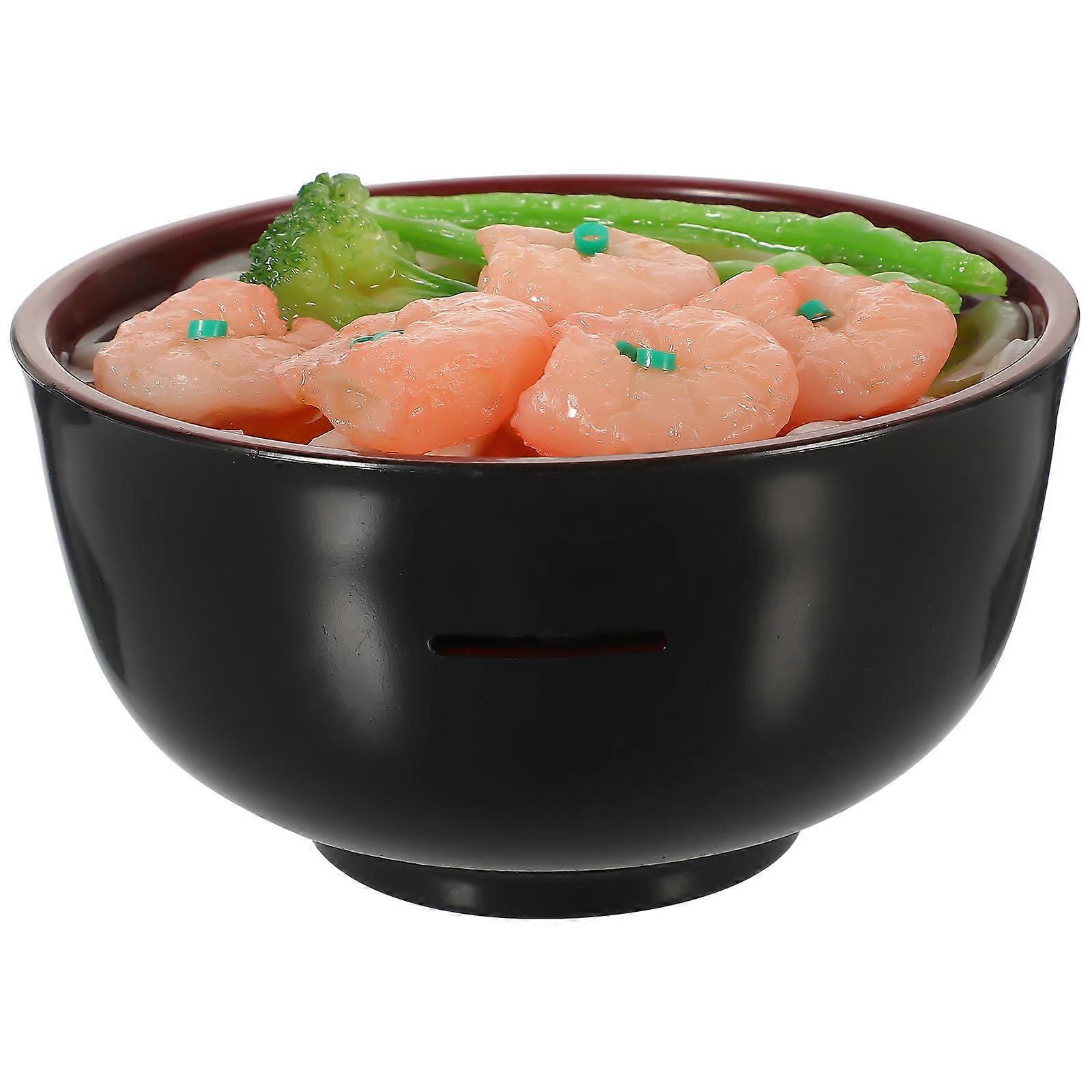 Ramen Bowl Piggy Bank for Storage with Large Capacity and Vivid PVC 6.5 Inches