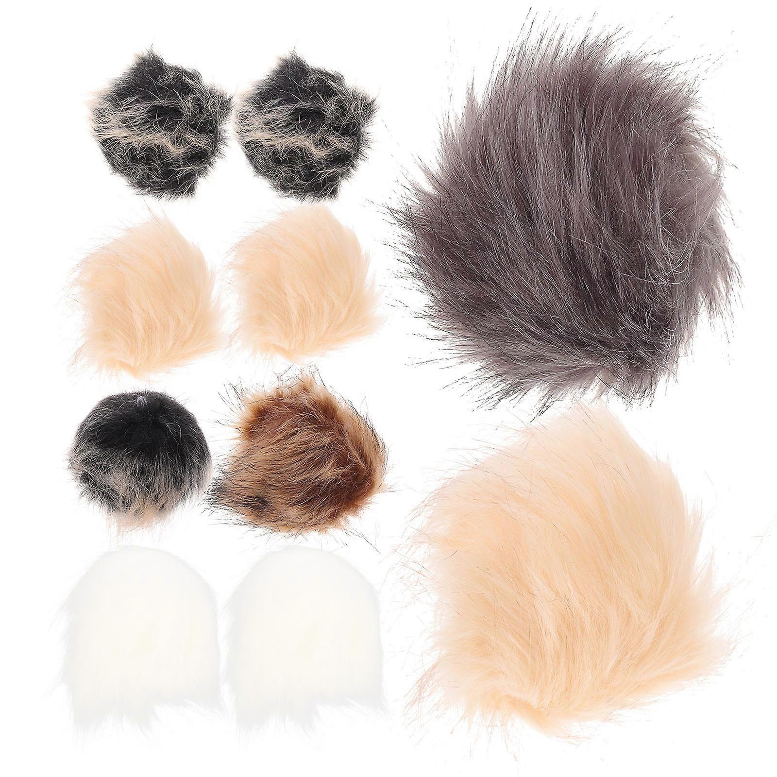 30Pack Fluffy Decorative Pom Poms DIY Projects Mobile Pendant Assorted Color Decoration