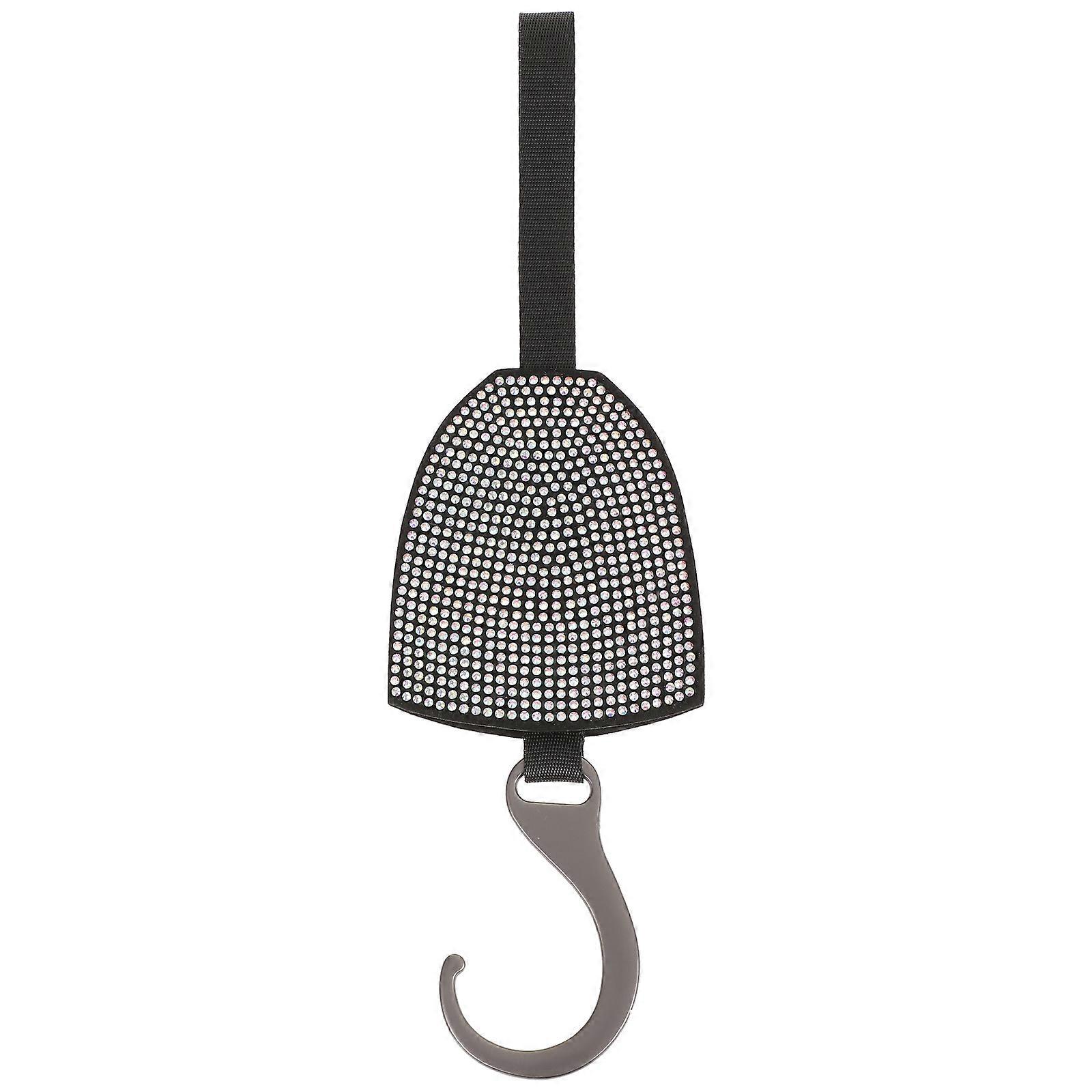 Rhinestone Car Hook 1 Pc Delicate Design Car Interior Accessories 23.5x7cm Flexible Usage