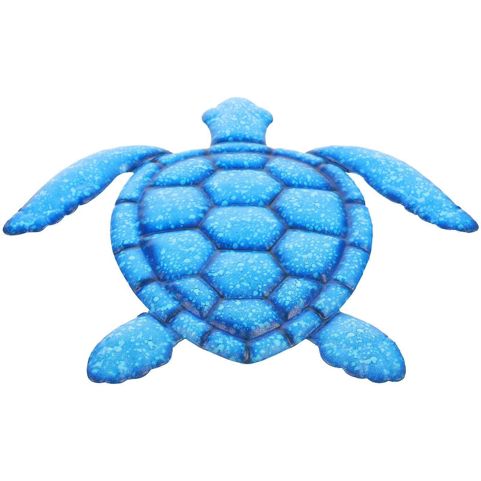 Skyblue Iron Turtle Pendants for Decoration Use with Realistic Design and 3D Effect Wall Art Decors