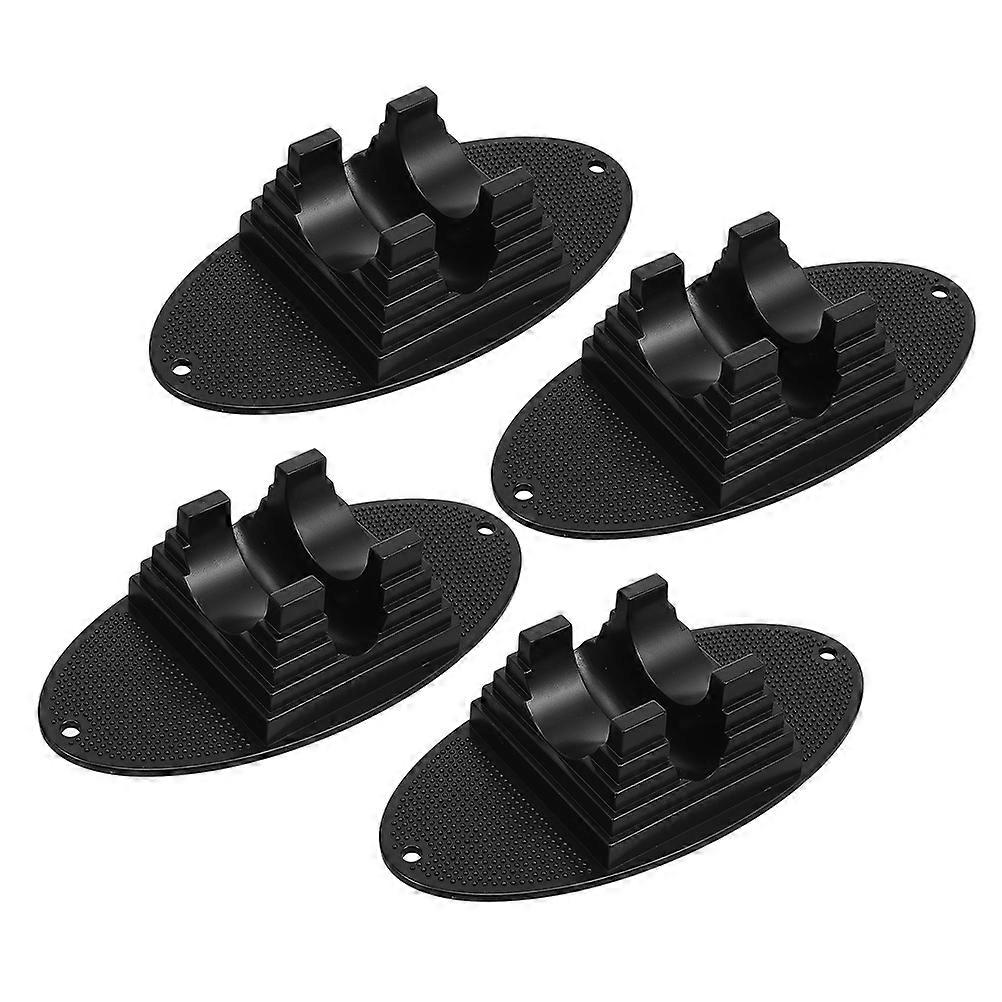 4pcs Black Scooter Wheel Pads Parking Rack for Scooters and Bikes Stable Base Support for Improved Safety