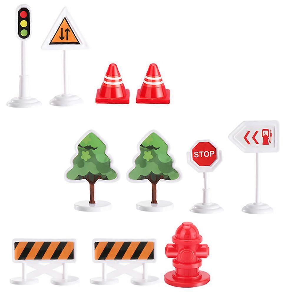 City Building Toys 33Pcs Roadblock Toy For Kids Ideal For Playtime Assorted Color Creativity Development