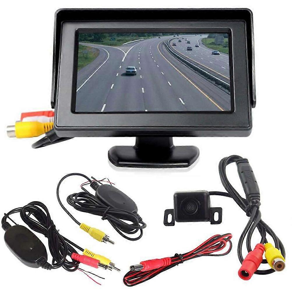 High-Definition Vehicle Rear View Camera System With Dual Camera And LCD Display For Truck Owners 1Pack