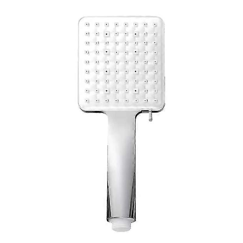 Cabezal de ducha, cabezal de ducha cuadrado grande con control con una mano, cabezal de ducha de alta presión con 6 modos de ducha, cromo