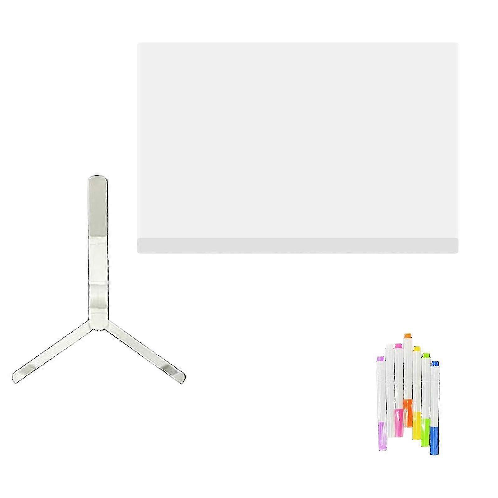2025 LED Note Board with 7 Colors Pen Reusable Easy to Use Glowing Acrylic Message Marker Board with Light LED Illuminated Drawing Board