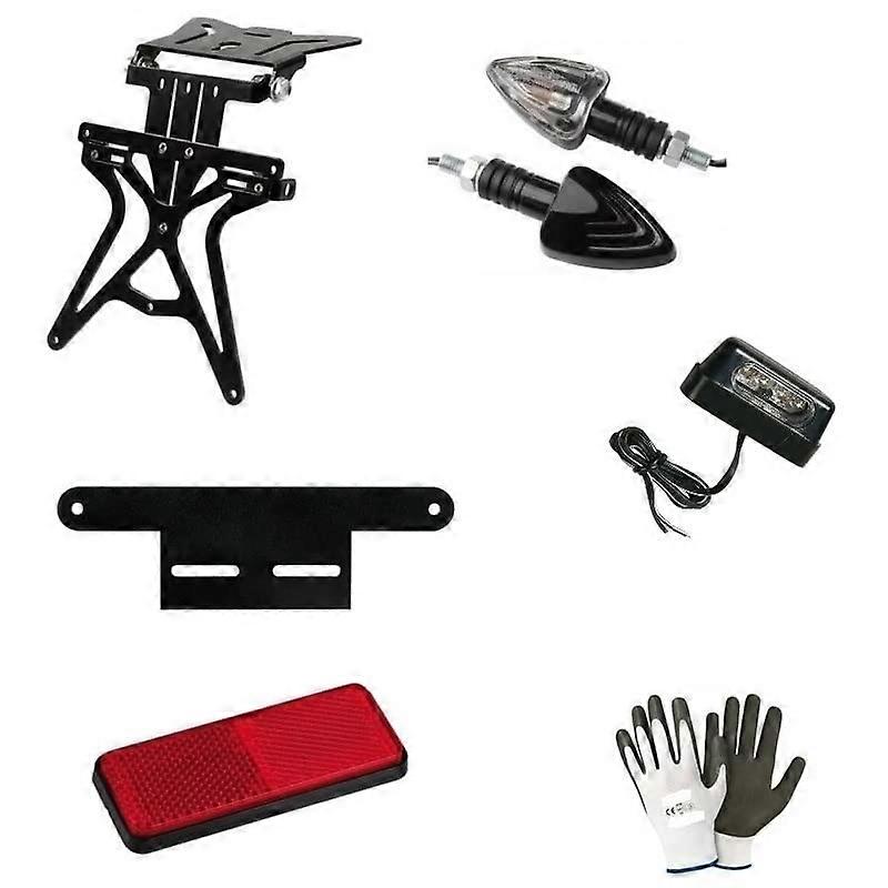 Kawasaki GPZ 1000 RX License Plate Kit With Light Bulbs, Two Turn Signals, Ignition Light