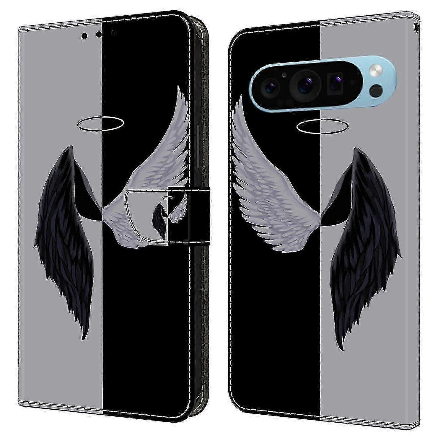 PU Leather 3D Pattern Wallet Phone Case with Magnetic Clasp for Google Pixel 9 / Pixel 9 Pro