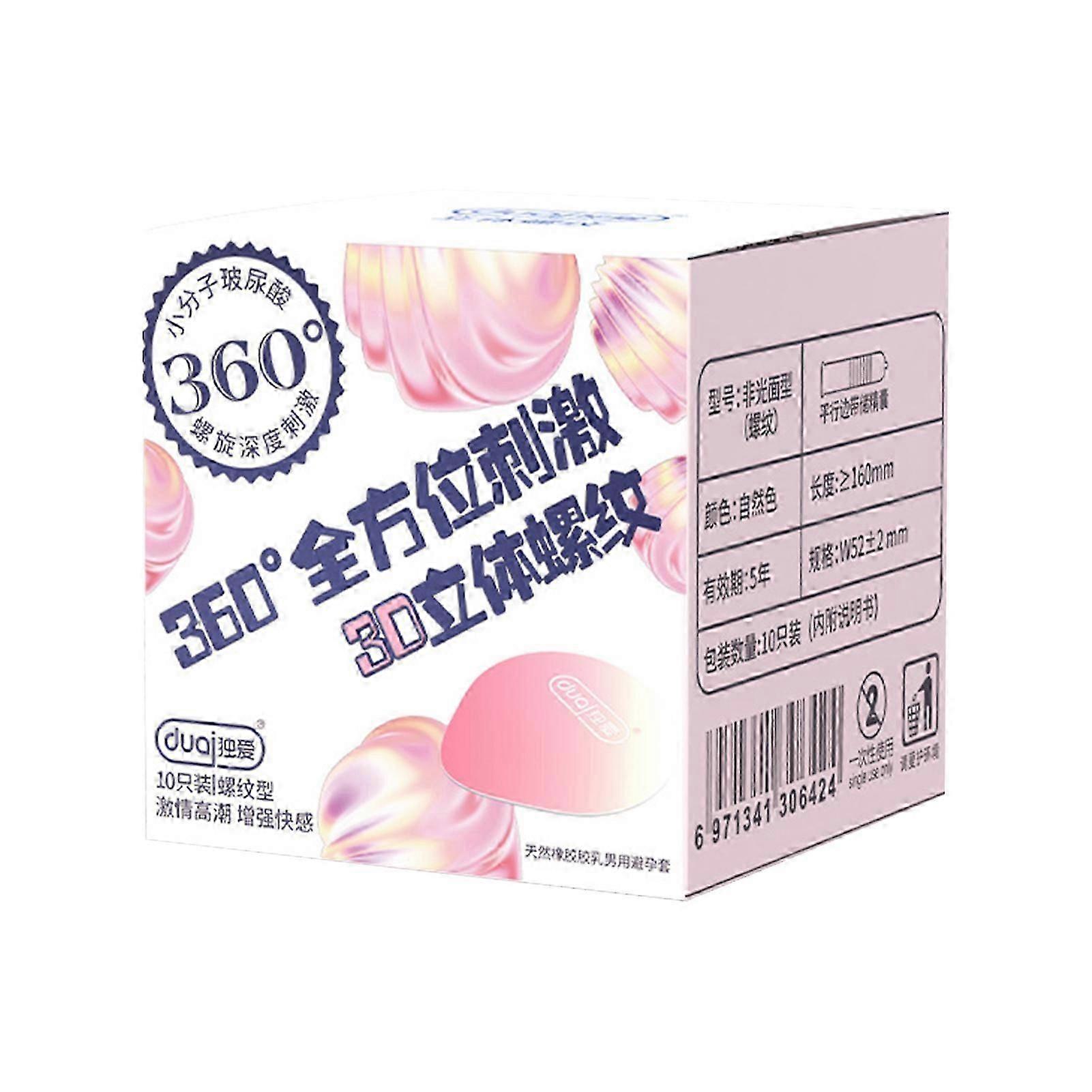 Thread Sensitivity Condoms (10-Pack) - Long-Lasting Lubrication for Enhanced Intimacy