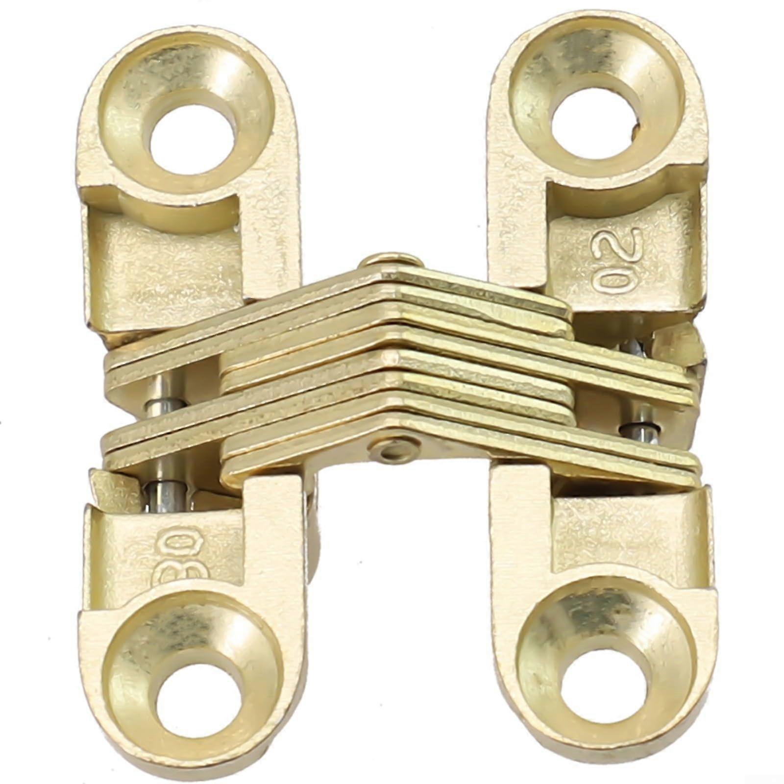 Stainless Steel Invisible Hinge for Folding Doors, 13x45MM Cross Hinge for Wooden and Invisible Doors