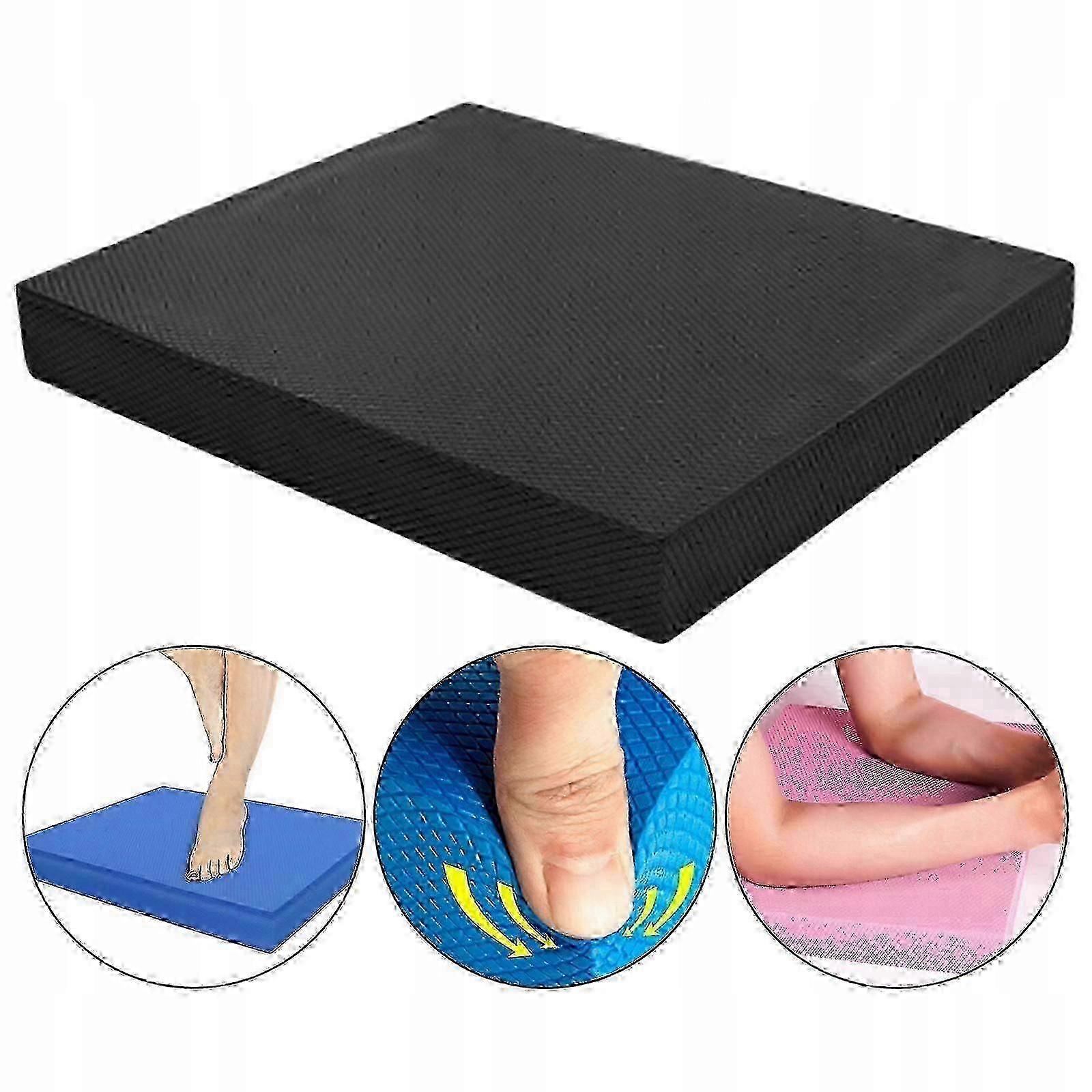 כרית איזון פיזיותרפיה לפעילות גופנית, מאמן יציבות יוגה מונע החלקה לכושר, L שחור -CAN