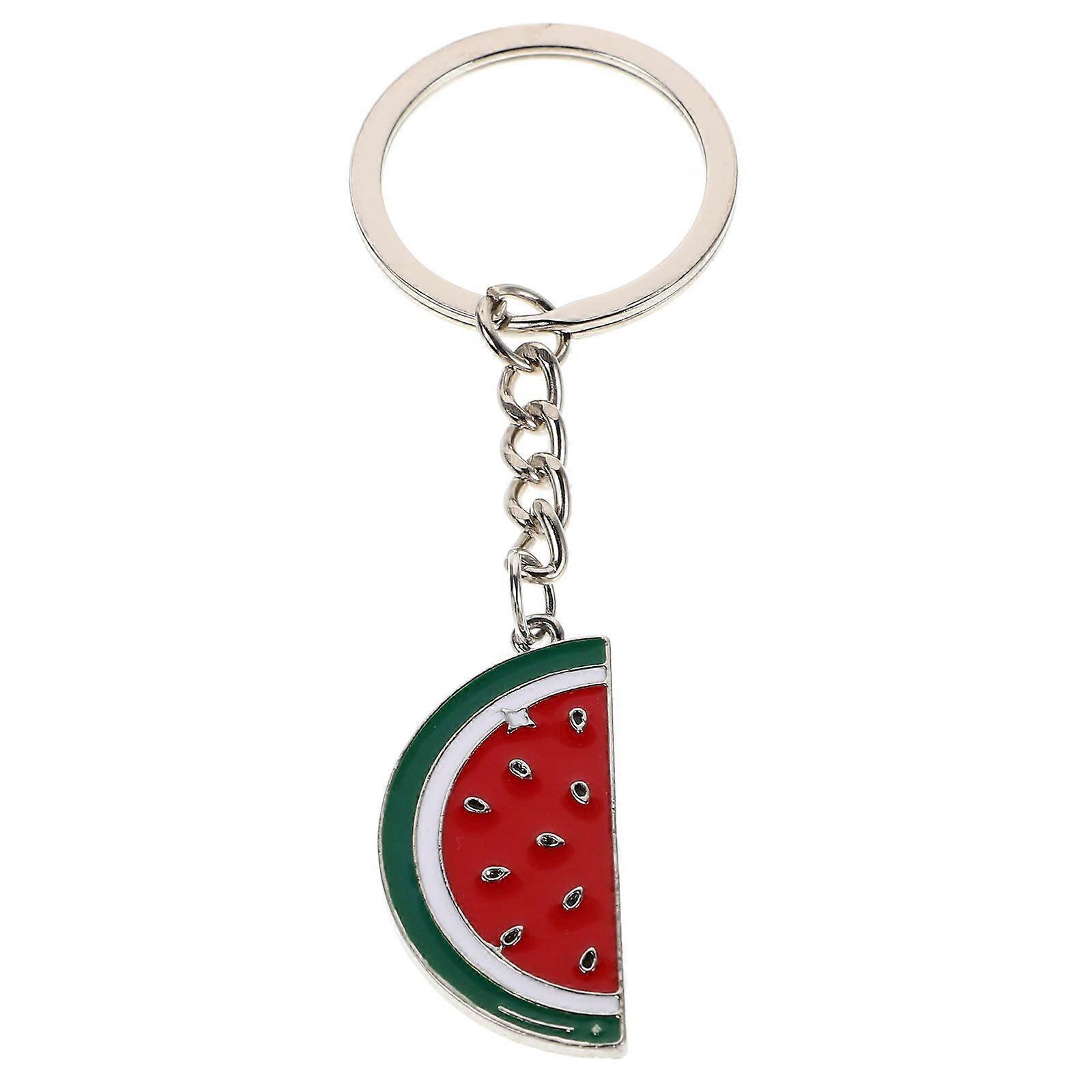 Watermelon Keychain For Purses And Bags Cute And Small Fruit Bag Charm Handbag Accessory For Women And Girls Fun And Stylish Key Ring Decoration Red