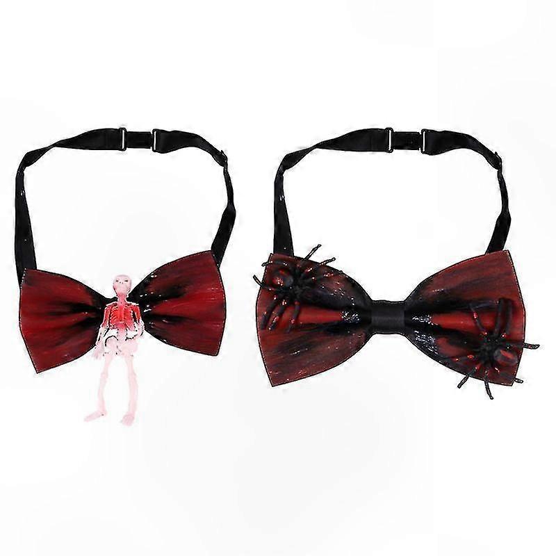 2-Pack Novelty Bow Ties for Fun and Costume Use