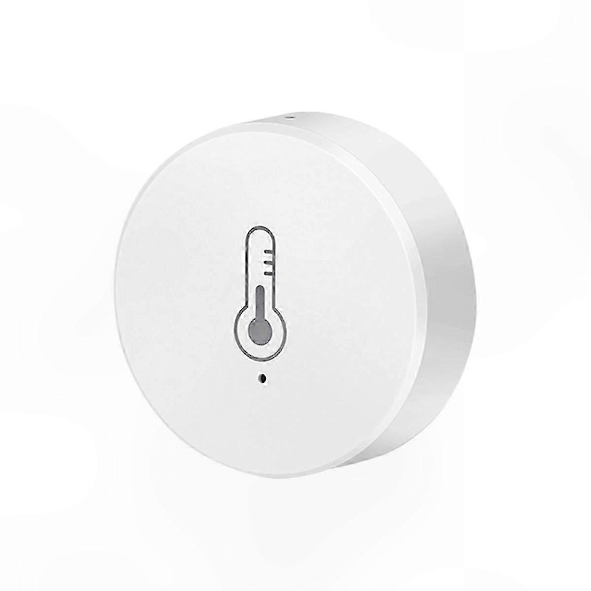 ZigBee Indoor Temperature Humidity Sensor for Smart Home Monitoring Compatible with Alexa Voice Control