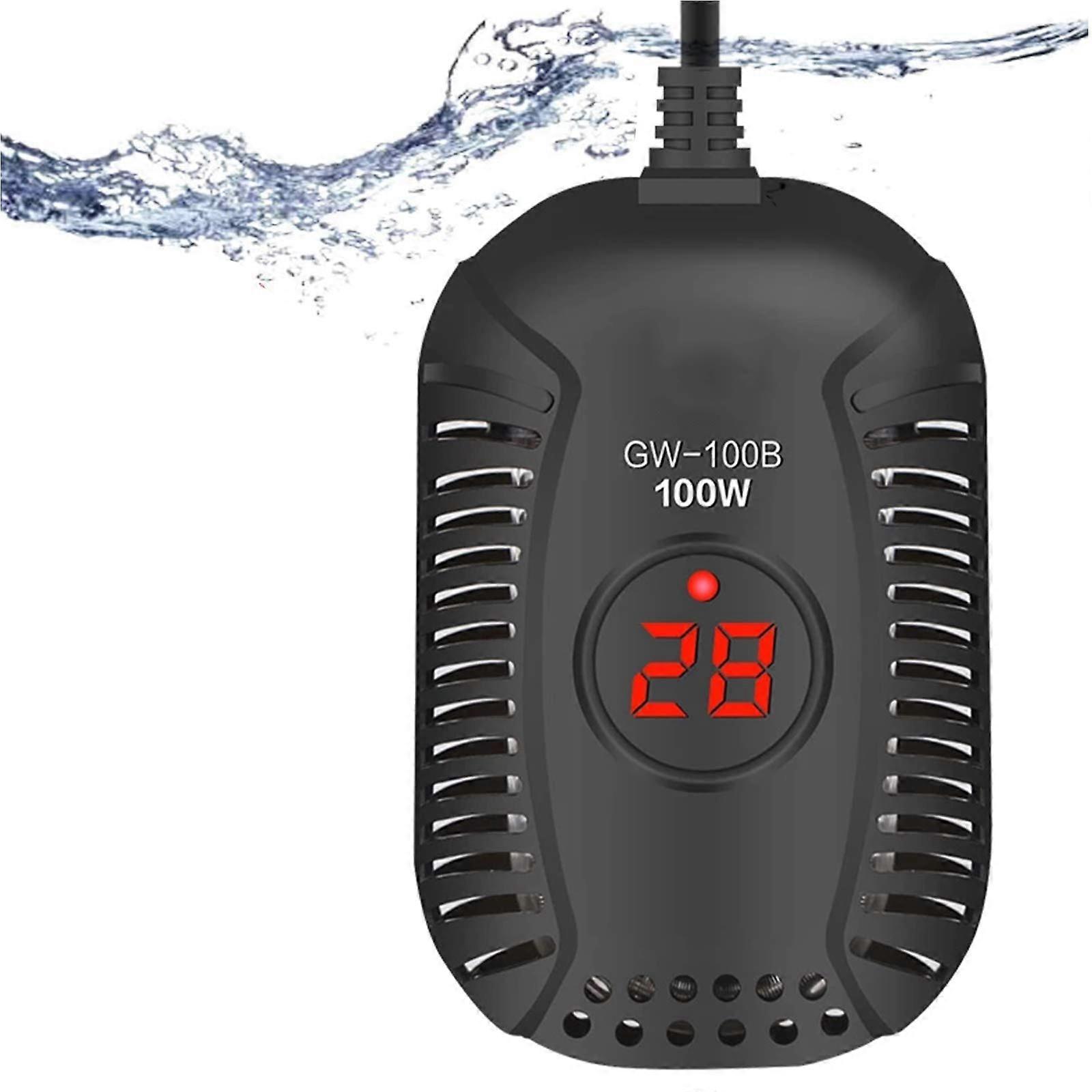 Mini Digital Submersible Aquarium Heater with LED Temperature Controller 100W