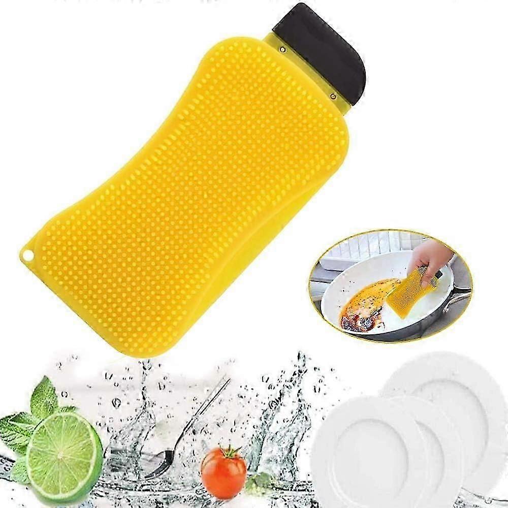 Silicone Dishwashing Sponge - Multi-Function Cleaning Brush for Kitchen