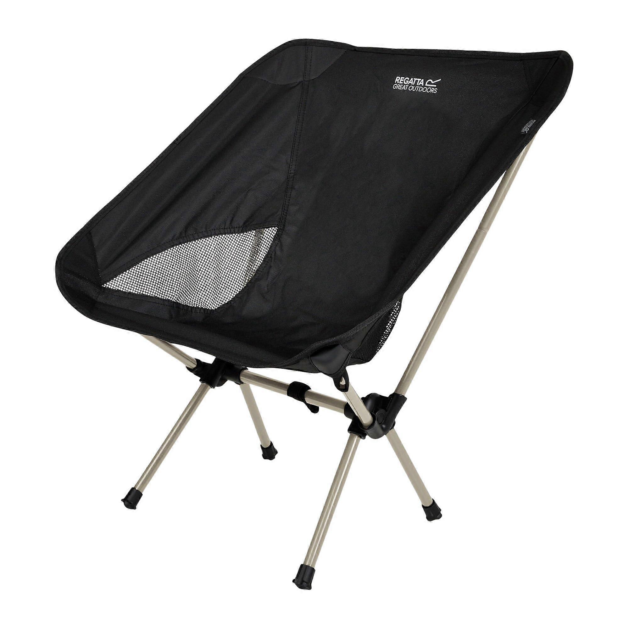 Montegra Trek Chair Lightweight Folding Camping Seat, Portable Backpacking Stool, Blue, Durable Material, Compact Design