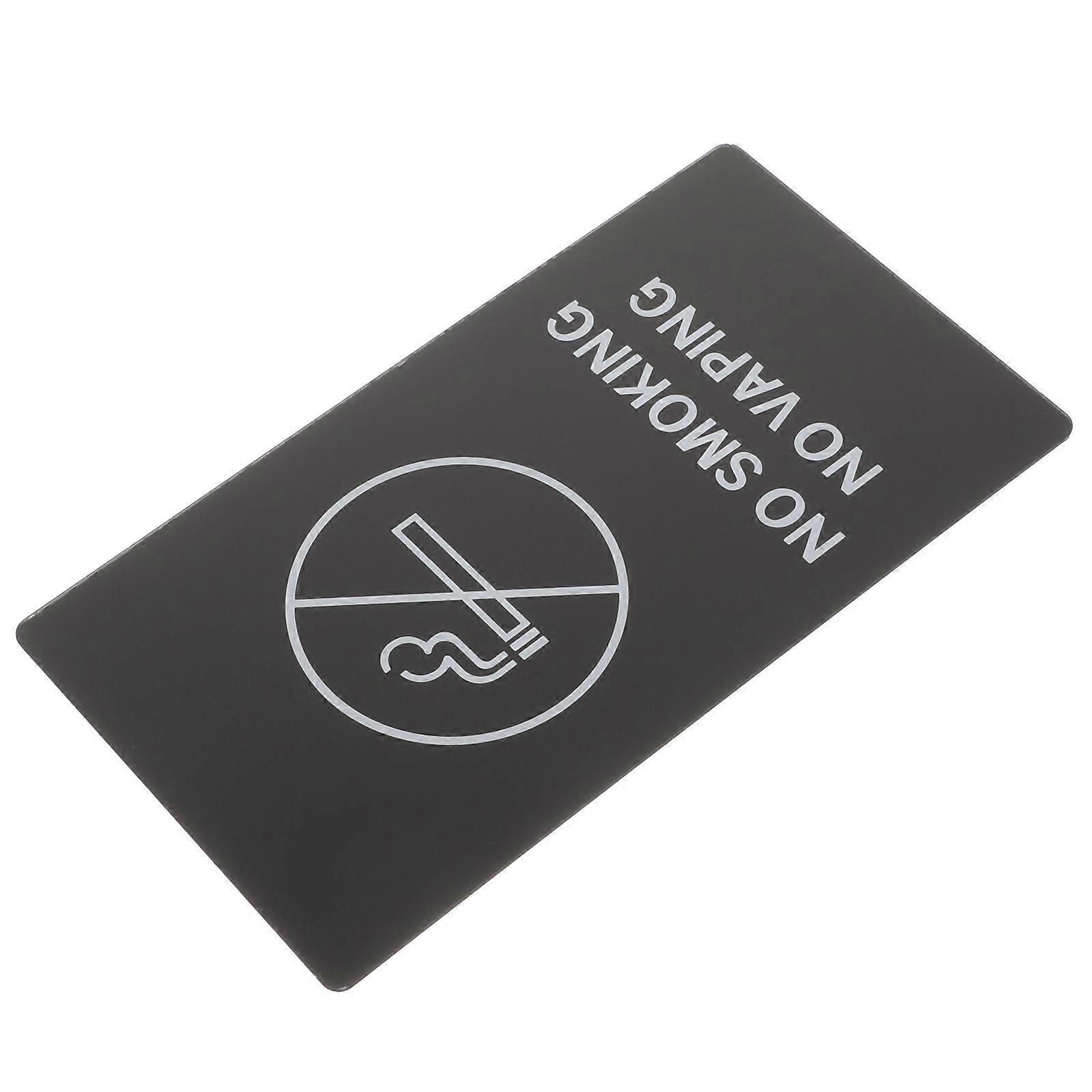 Acrylic No Smoking Reminder Sign for Public Toilets, Offices, Malls, and Lounges – Indoor Use, Easy Application, Stylish Design