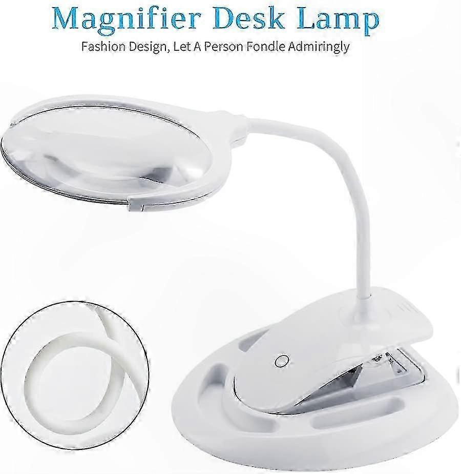 Flexible Silicone USB Rechargeable Magnifier with Adjustable LED Light