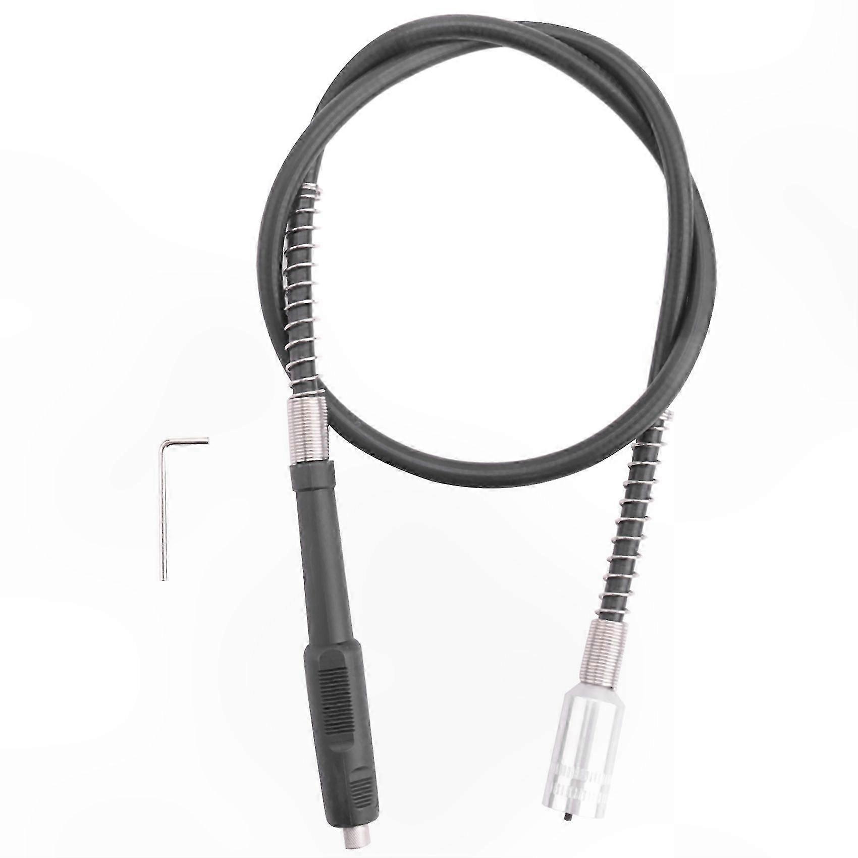 Flexible Shaft Extension for Rotary Grinder Tool with Polishing Chuck Adapter Black