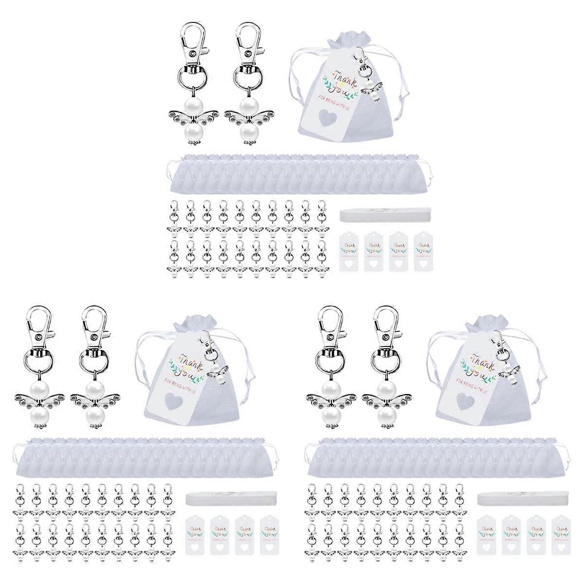 Guardian Angel Keyring,60Pcs Party Favours Wedding for Communion Confirmation Keyring Girls Thank Yo